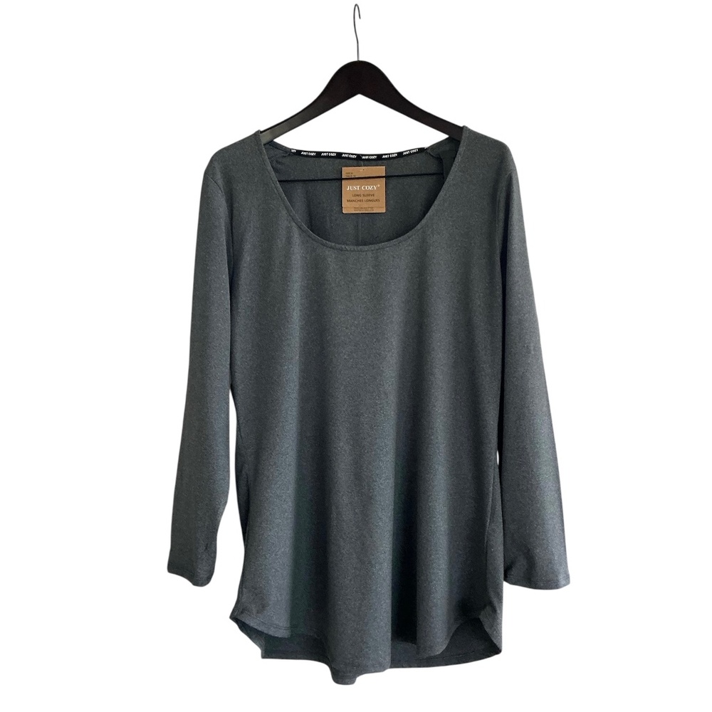 Just Cozy Grey Tunic Top